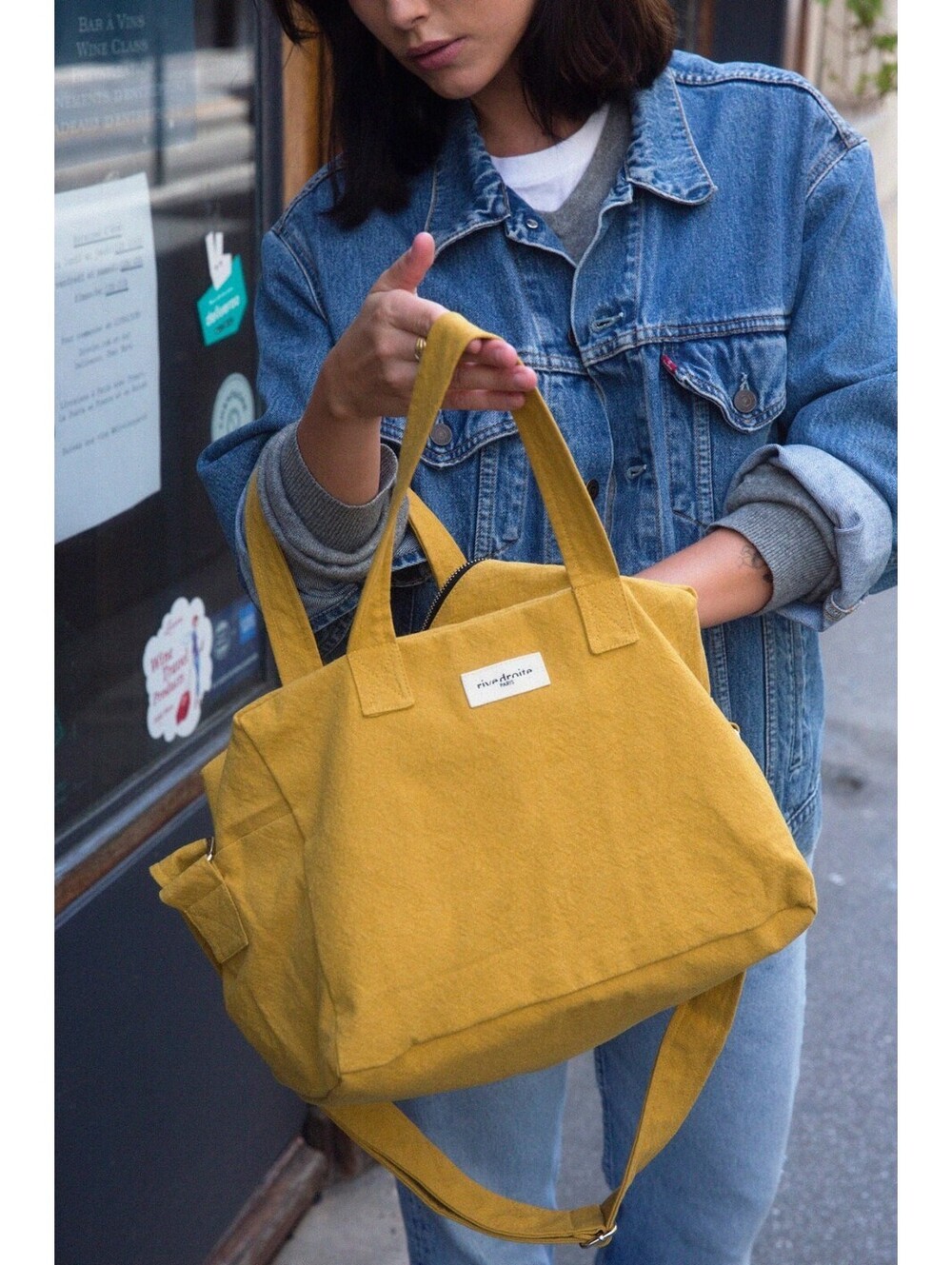 Rivedroite Paris Cotton Blend  Mini Charlot Crossbody Bag UNISEX
